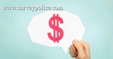 Holding comment bubble with dollar sign
