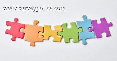 String of puzzle pieces